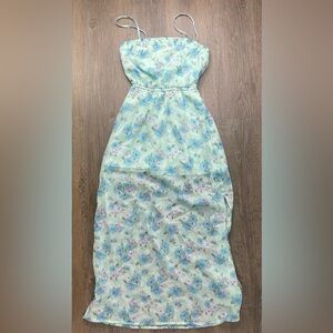 Abercrombie Kids Floral Blue and White Dress
